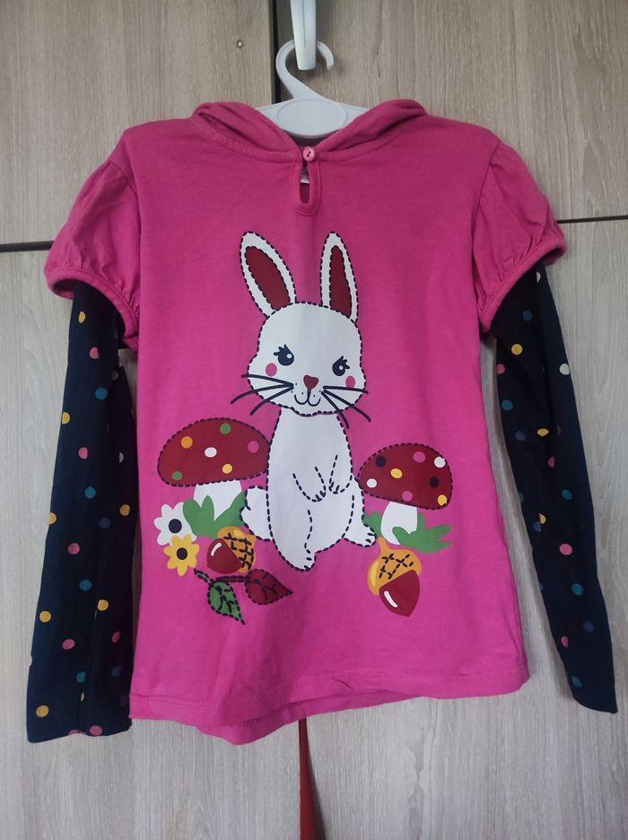 Sweatshirt  lapin rose 8 ans Bpc - photo numéro 1