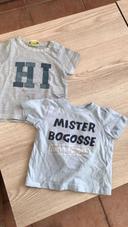 Lot de 2 t-shirt bebe garçon