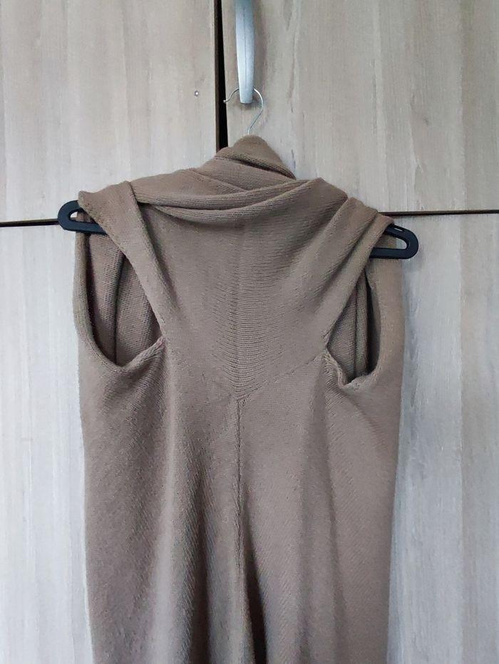 Gilet cape maille beige 38 Camaïeu - photo numéro 6