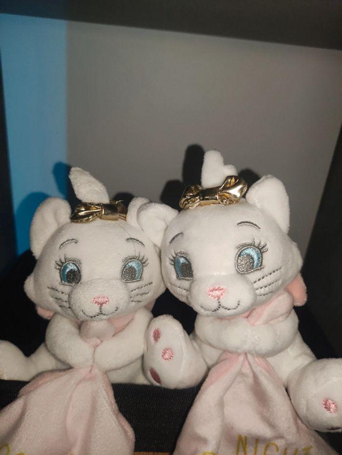 Lot de 2 doudou mouchoir Marie des aristochats disney - photo numéro 2