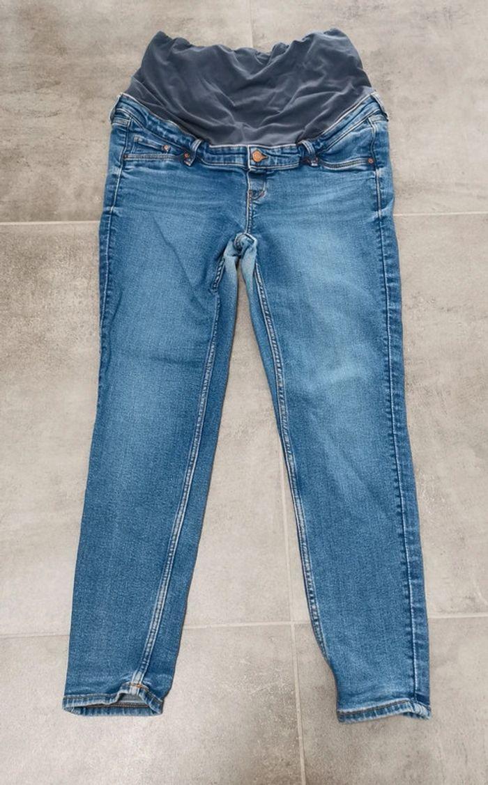 Lot 2 jeans de grossesse H&M mama XL. - photo numéro 3