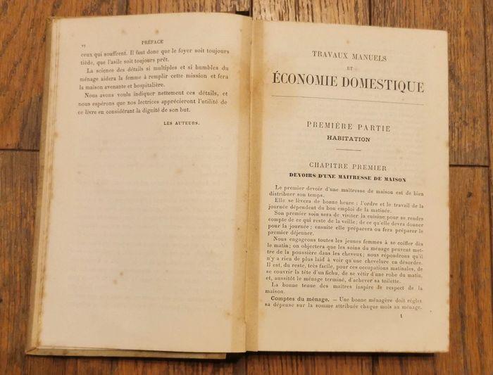 Ancien livre travaux manuels et économie domestique - photo numéro 6