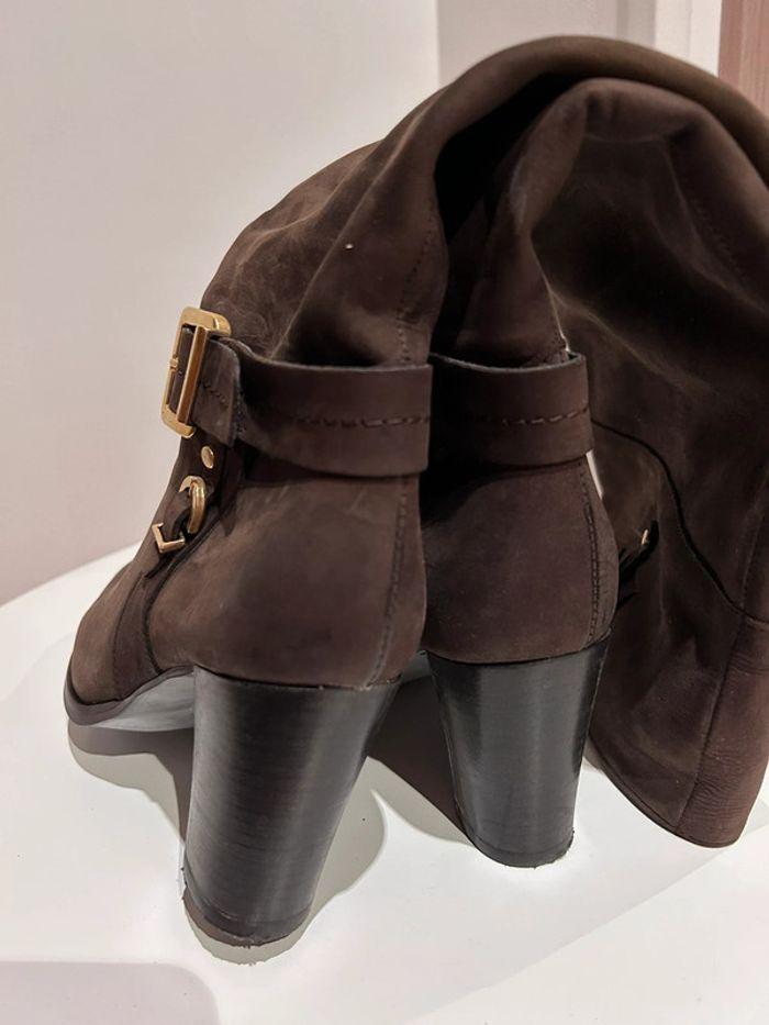 Bottes montante cuir marron - photo numéro 2