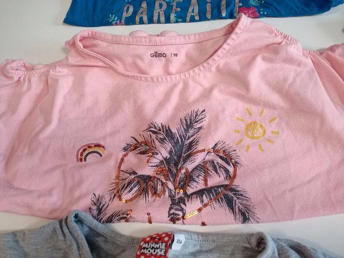 Lot de 8 t-shirts fille 10 ans et 1 gratuit be - photo numéro 4