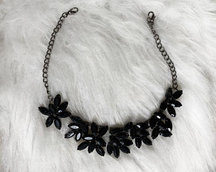 Collier noir à diamants - photo numéro 1