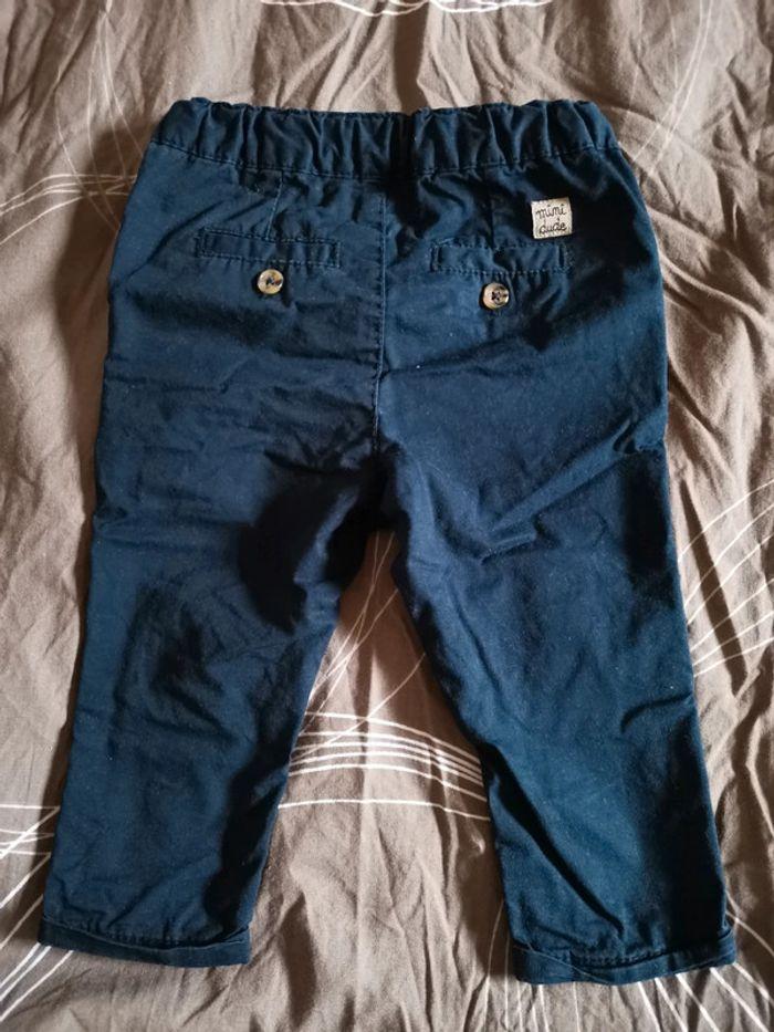 Pantalon marine bébé 12 mois - photo numéro 2