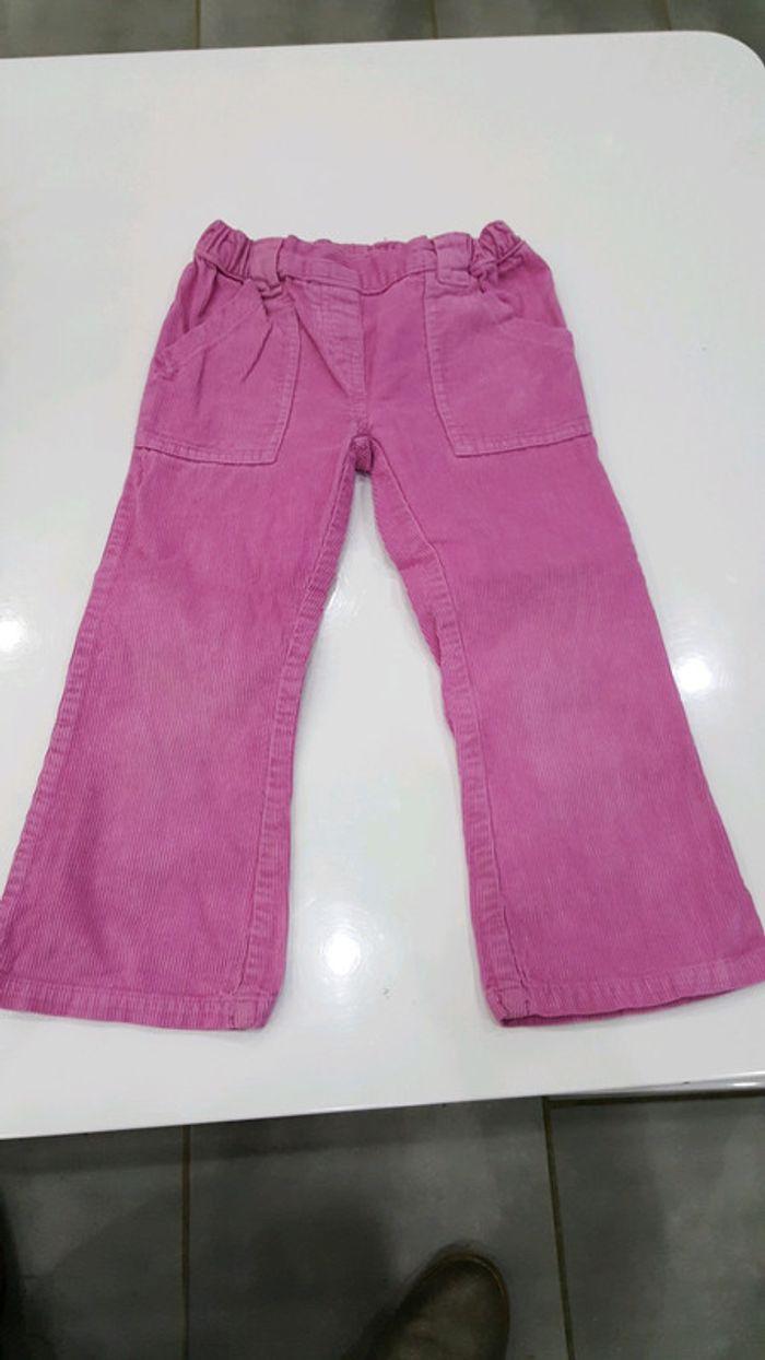 Pantalon velour rose 3 ans - photo numéro 1