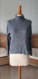 Pull col roulé gris Jennyfer XS