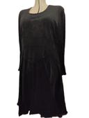 Robe velours noir manche longue Taille 50.