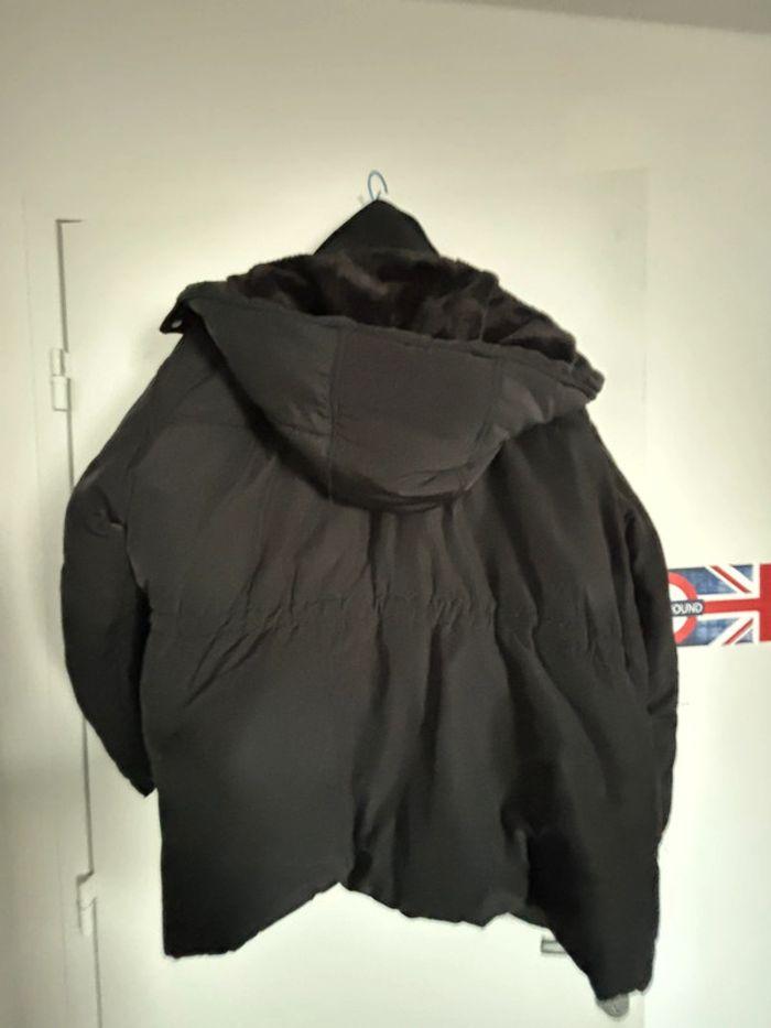 Manteau noir à capuche Zara taille XL - photo numéro 2