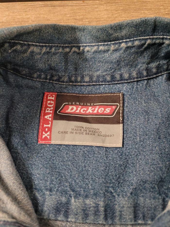 Chemise Jeans Dickies Taille XL Logo Brodé Denim - photo numéro 10