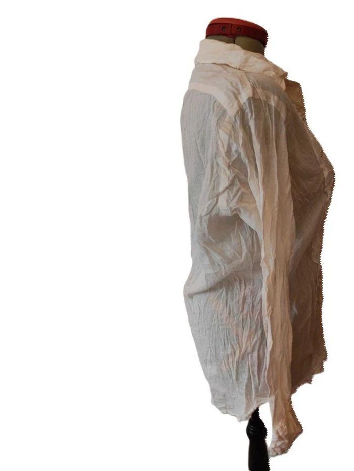 Chemise Bohème décorée Broderie Nani Bon Blanche. Taille L. - photo numéro 2