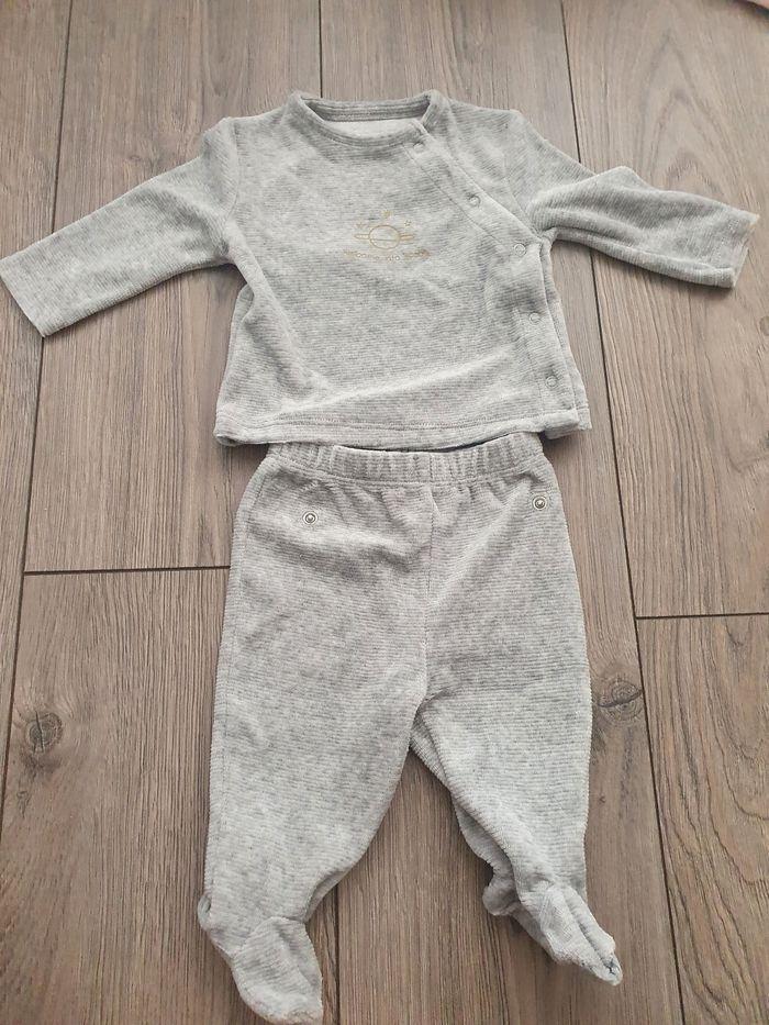 Pyjamas bébé  en velours kiabi - photo numéro 1