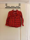 Chemise rouge Tissaia 4 ans