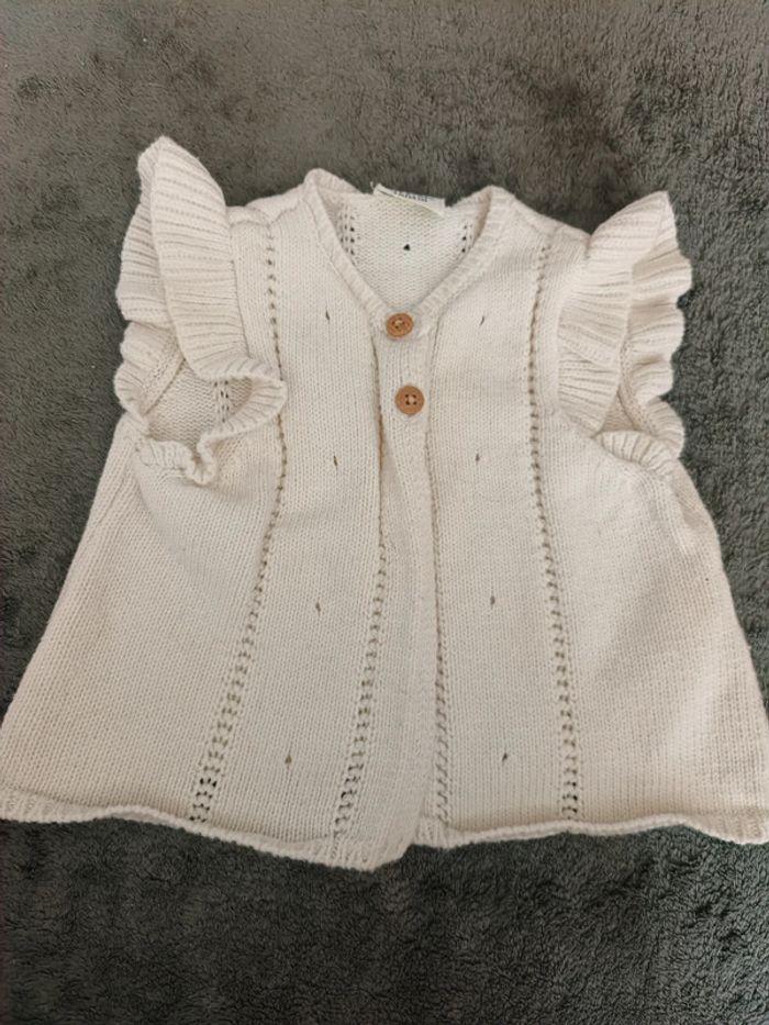 Gilet crème 6m - photo numéro 1