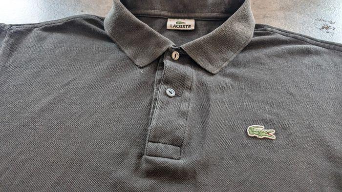 Polo Lacoste noir - Taille 6 (XL) - Excellent état - photo numéro 3