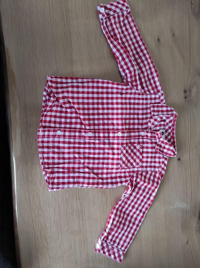 Chemise carreaux rouge - photo numéro 1