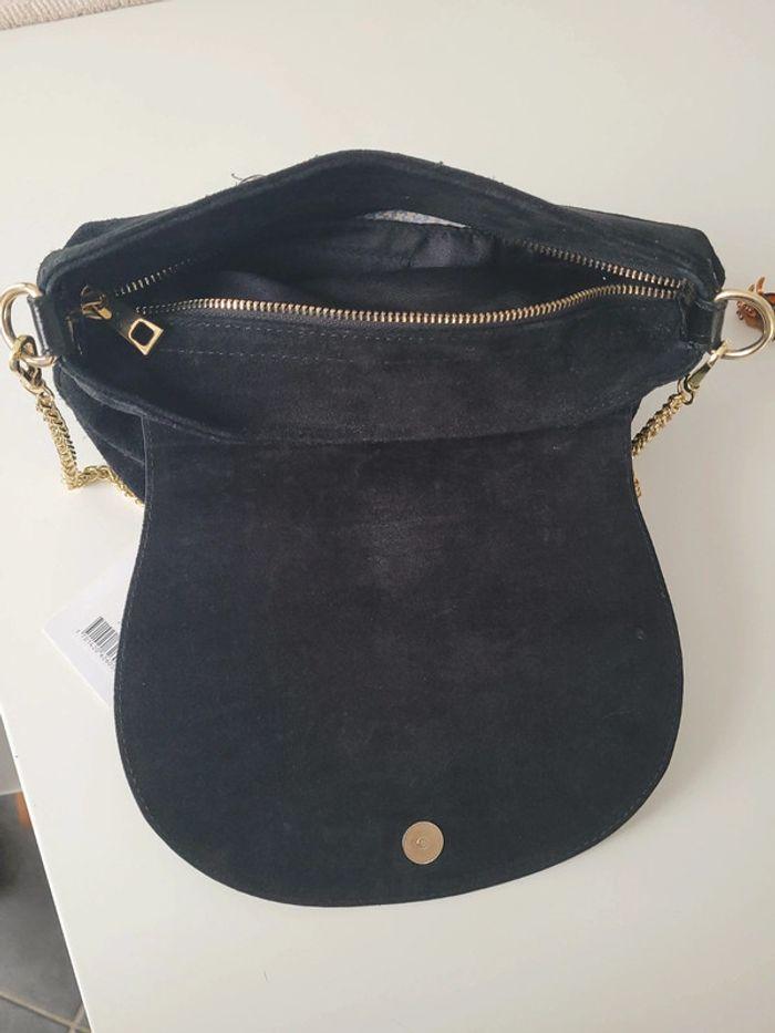 Sac cuir noir écaille - photo numéro 5