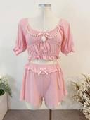 Suit Ensemble Pink Lolita Cute Kawaii Princess Barbie Cosplay