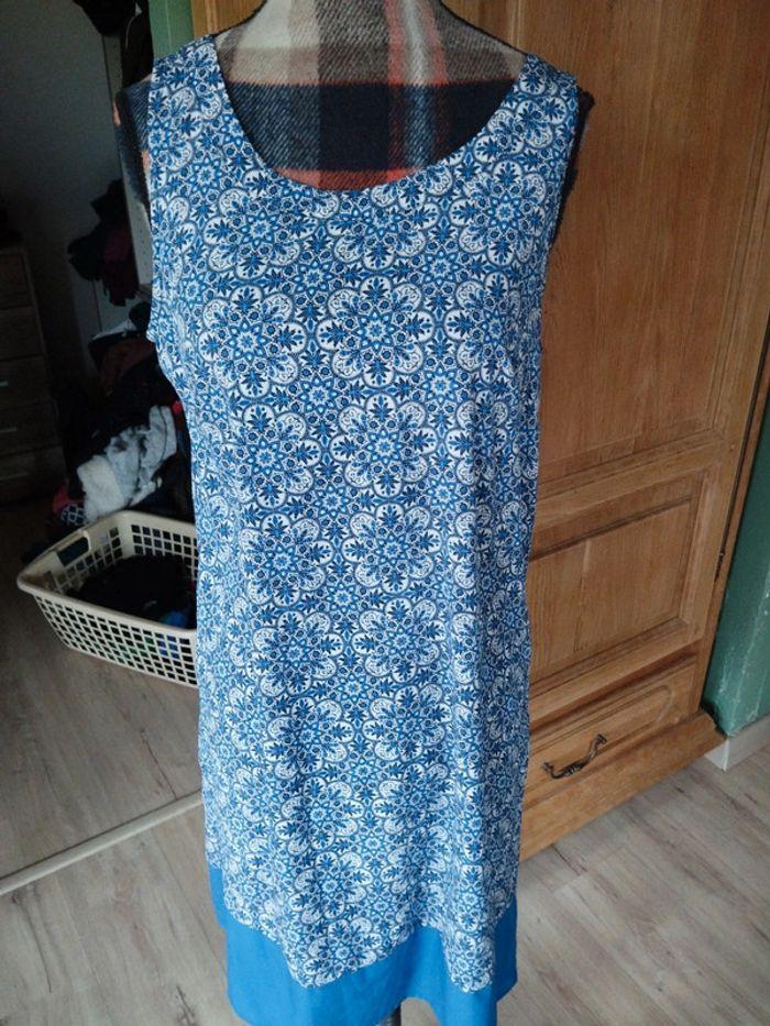 Robe tunique batik Agathe velmont taille 2 bleue - photo numéro 2