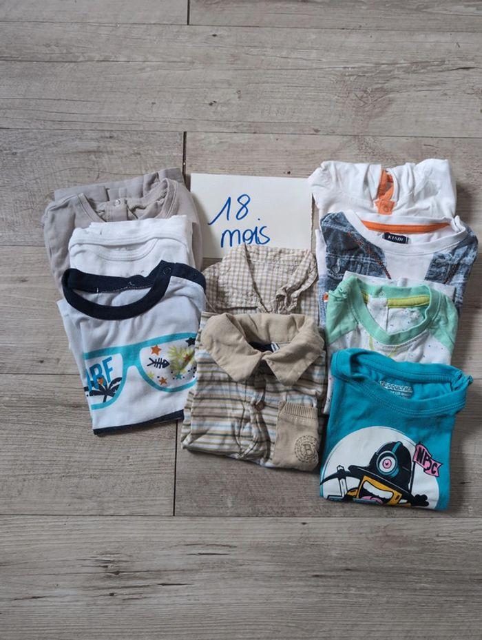 Lot 9 tee shirts 18mois - photo numéro 1