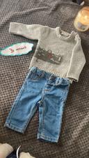 Ensemble pull laine + jean