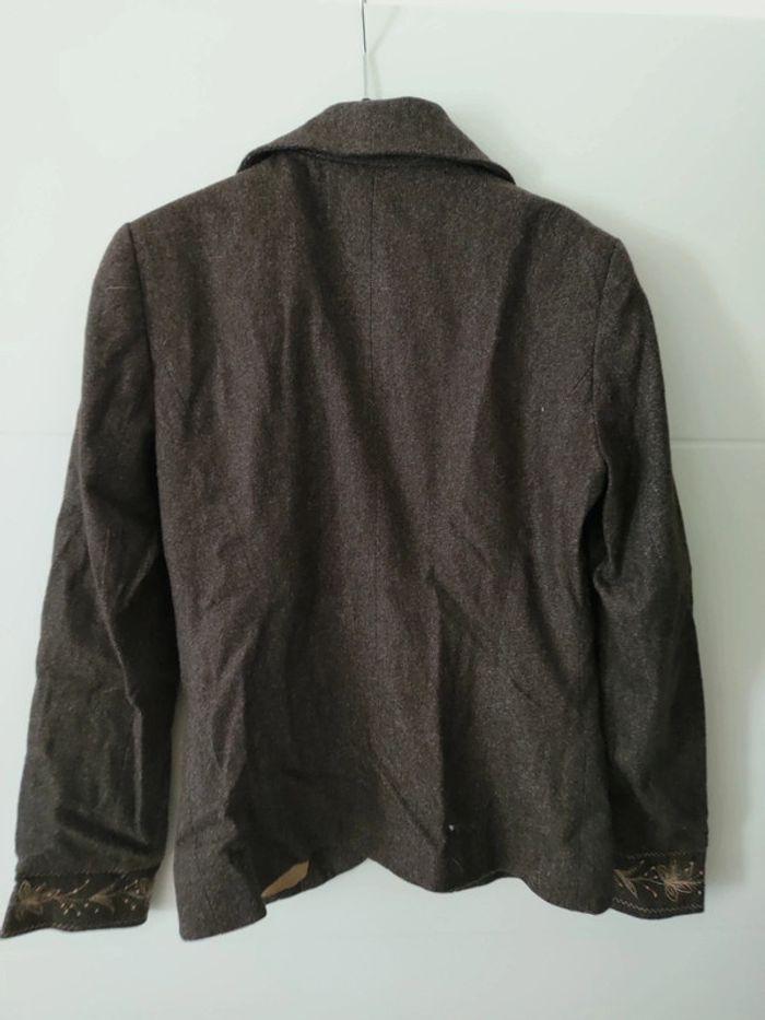 Veste vintage marron - Caroll - photo numéro 2