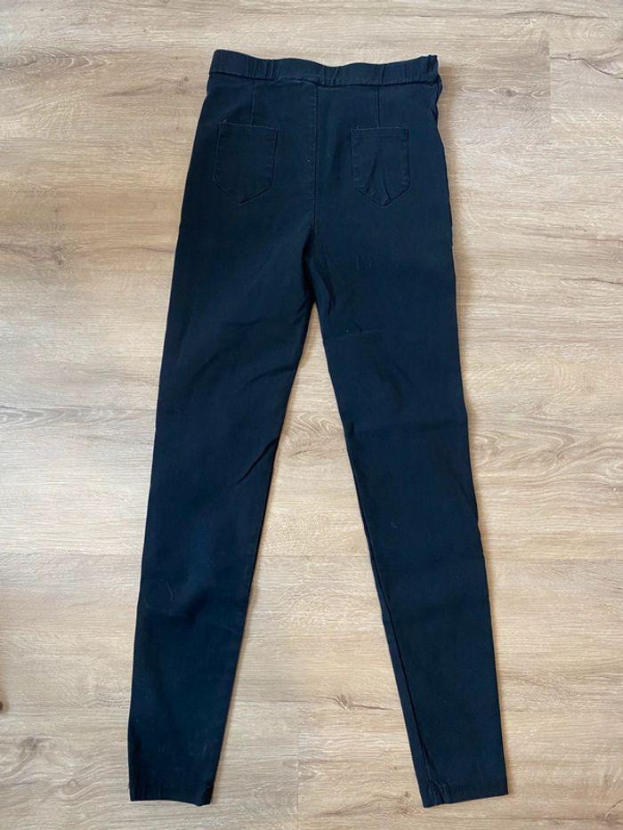 Pantalon à trous noir élastique taille S / 36 Shein - photo numéro 3