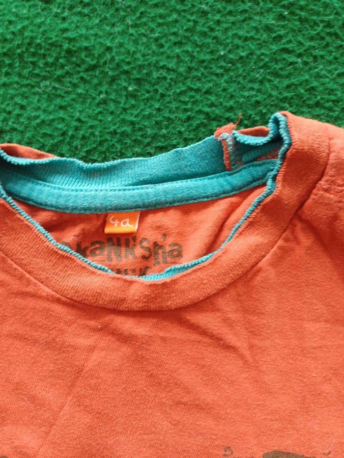 Tee shirt 4 ans orange - photo numéro 2