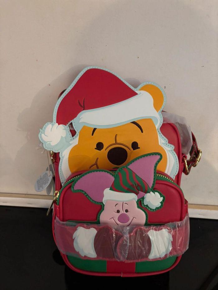 Disney Loungefly sacoche Winnie l’ourson et porcinet Noël import us - photo numéro 3