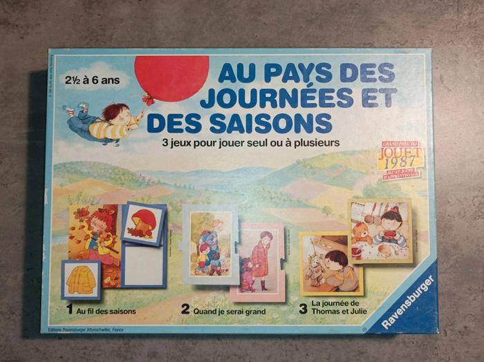 Jeu de société vintage 1987 "Au pays des journées et des saisons" - photo numéro 1