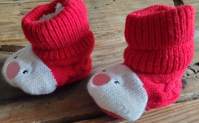 Chaussons chaussettes de Noël naissance - photo numéro 2