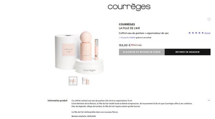 2 Coffret parfums Courrèges - photo numéro 2