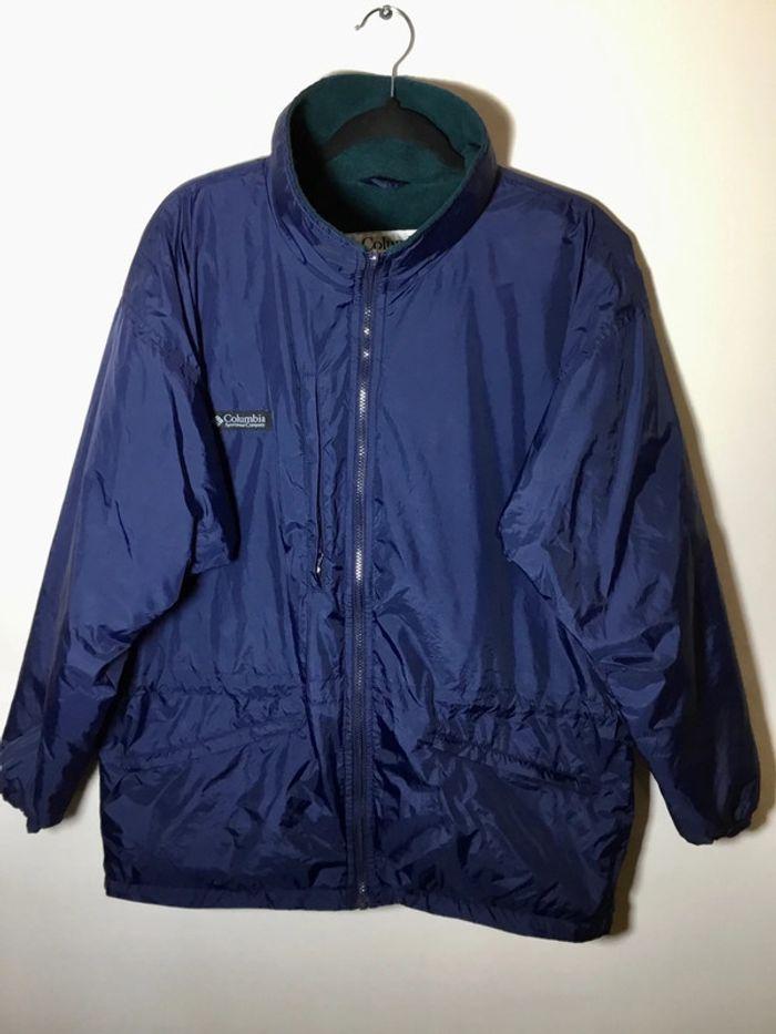 Veste coupe-vent avec doublure polaire pour femme Columbia bleu marine taille L 105 - photo numéro 1