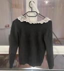 Pull col dentelle