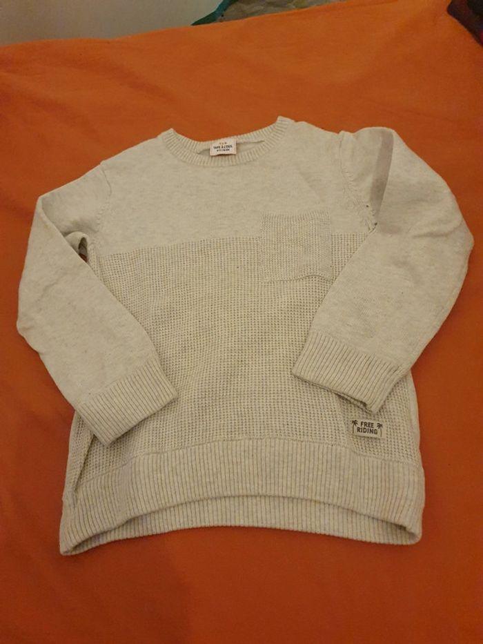 Pull fin blanc cassé