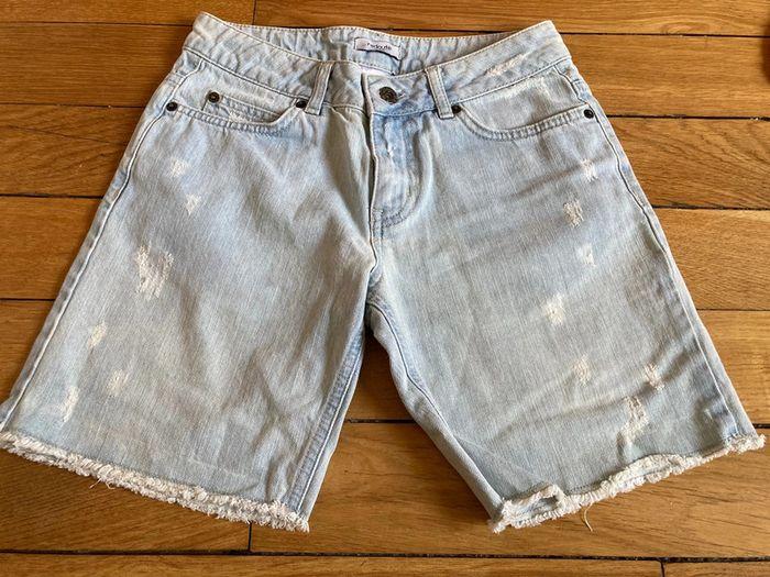 Short en jean bleached 34/36 - photo numéro 1