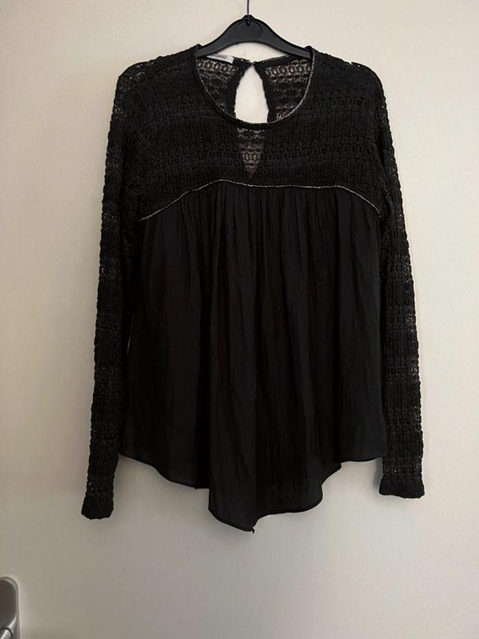 Blouse noire manches longues - photo numéro 1