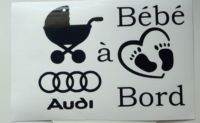 Sticker voiture Bébé Audi - photo numéro 1