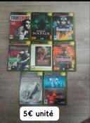 Lot ou a l'unité 5€  jeux Xbox 16+