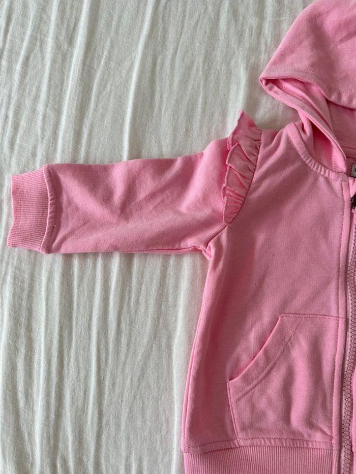 Veste à capuche rose bébé - photo numéro 4