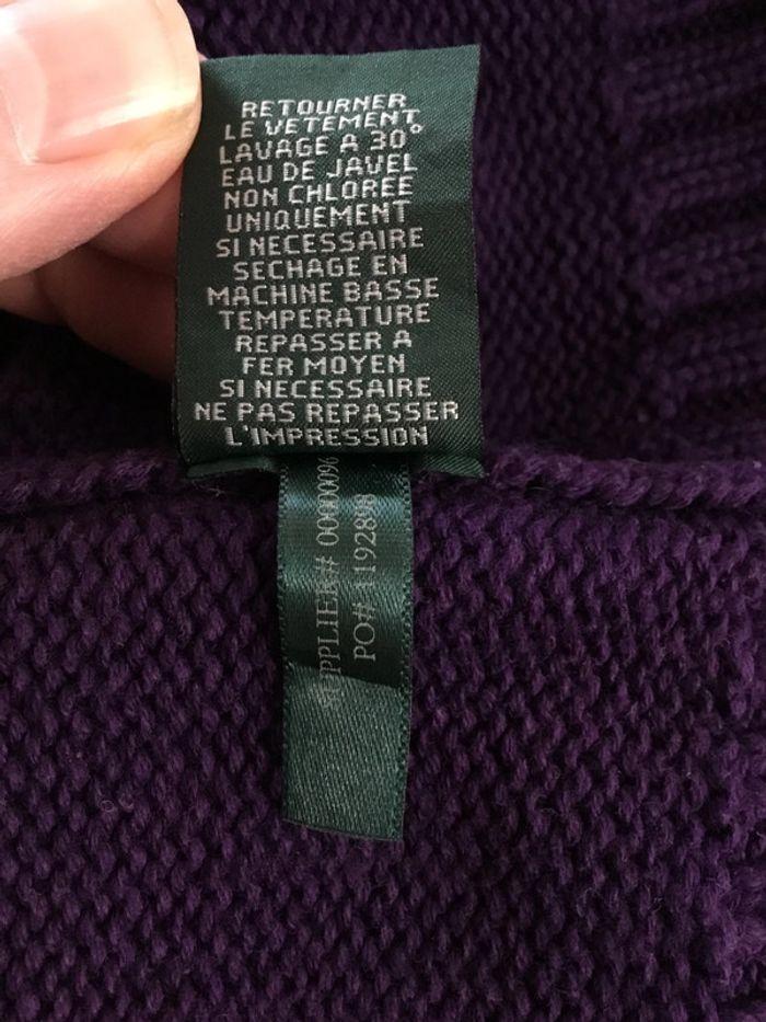 Pull hiver pour femme Lauren jeans co Ralph Lauren violet taille M 100 - photo numéro 12