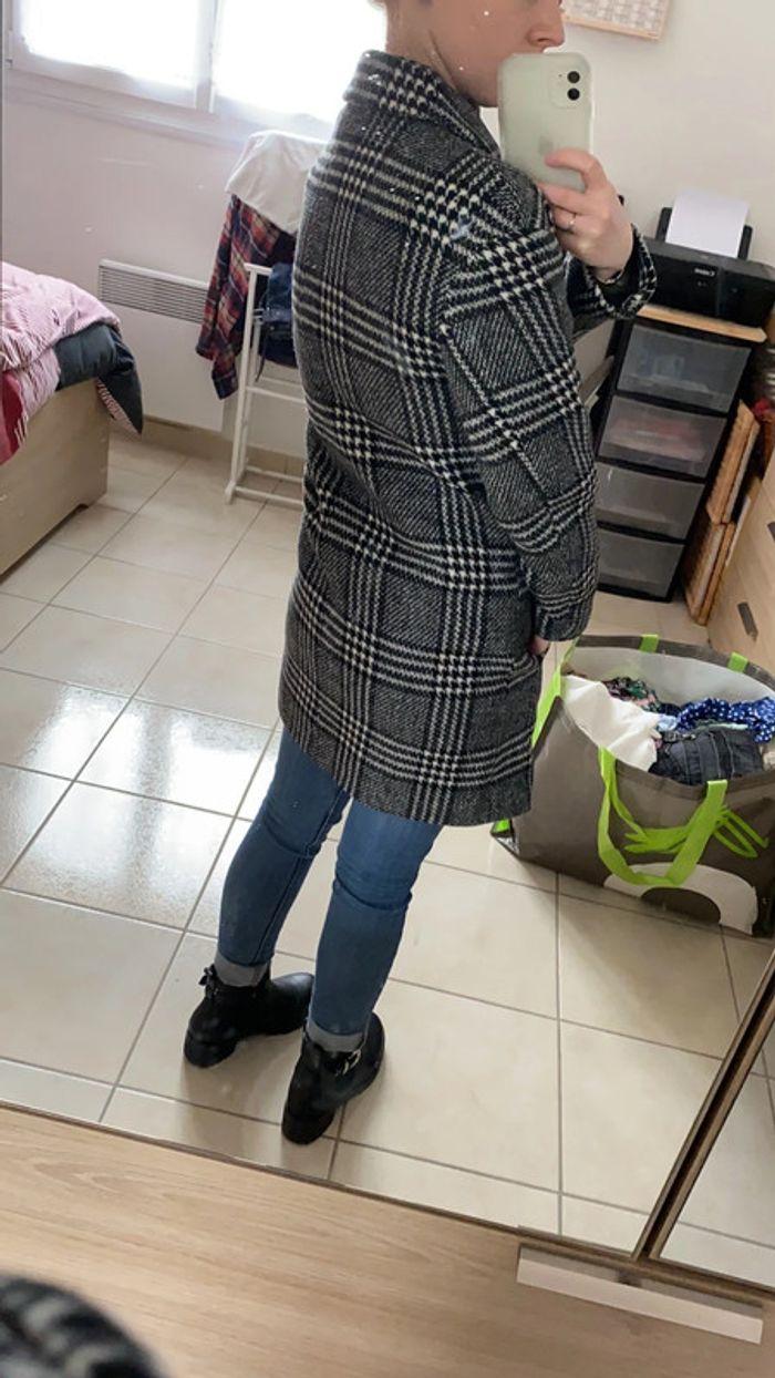 Manteau long à carreaux - photo numéro 3