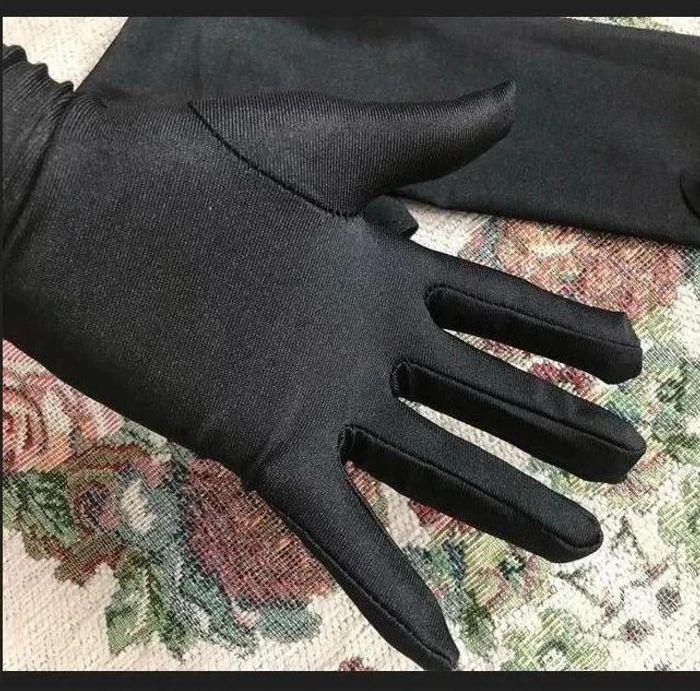 Gants noirs jusqu'au coude tactiles 🌸 - photo numéro 6