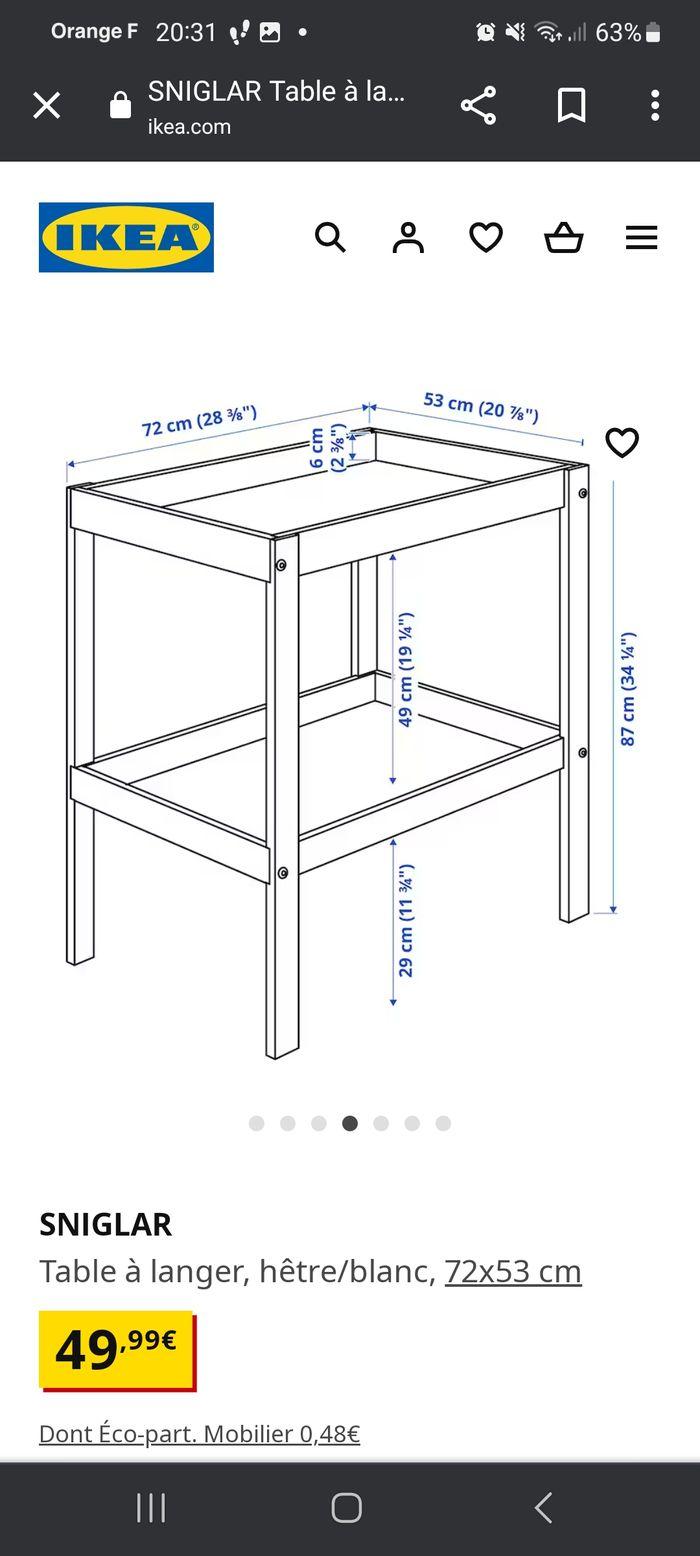 Table a langer Ikea - photo numéro 1