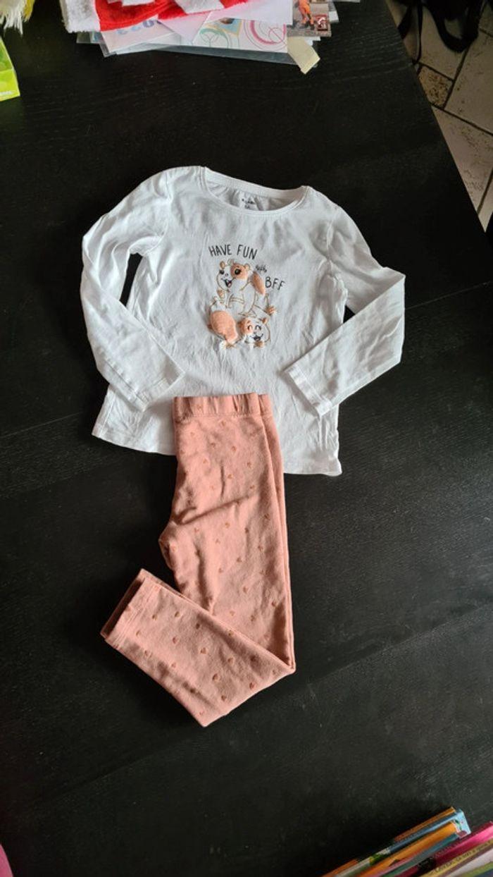 Ensemble legging et T-shirt fille 5 ans - photo numéro 1