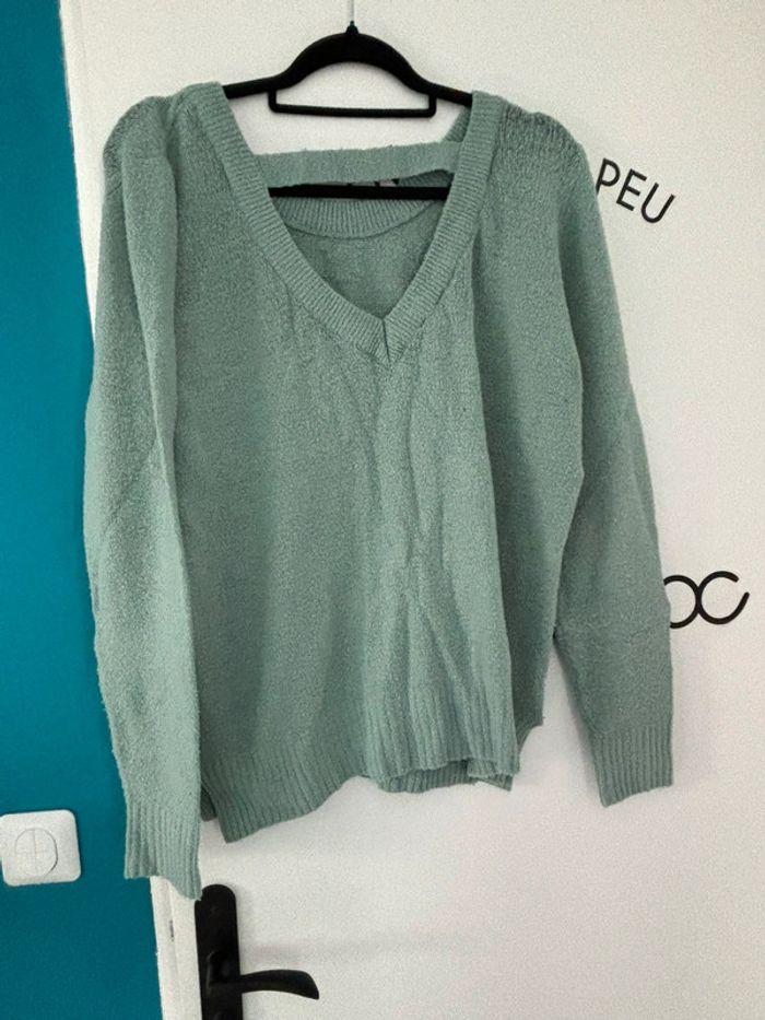 Pull vert femme - photo numéro 2