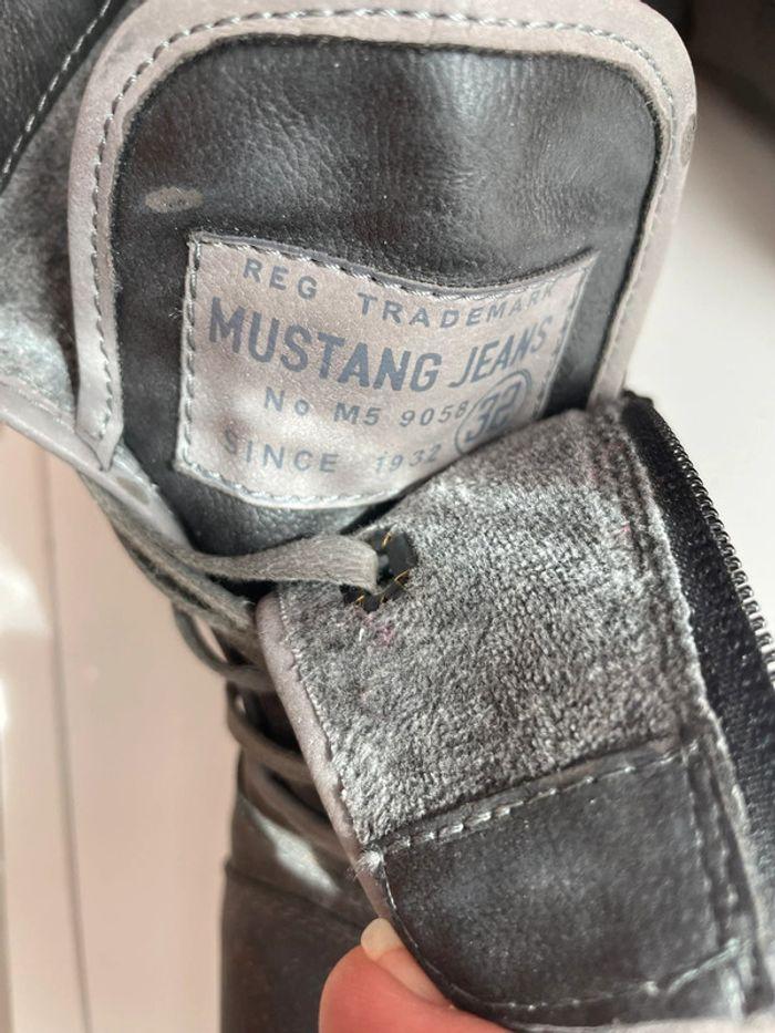 Bottines Mustang couleur Jeans - photo numéro 7