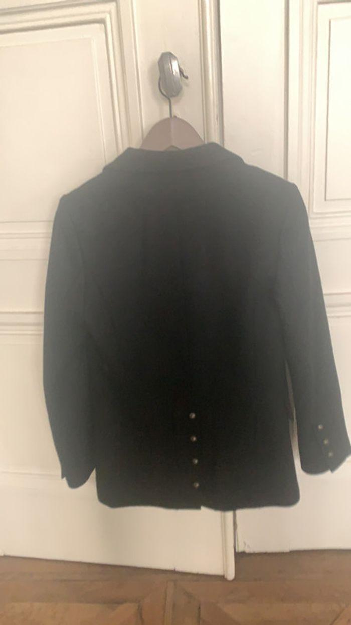 Blazer en laine noir, taille 38, comptoir des cotonniers - photo numéro 6