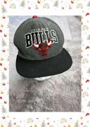 🧢 Casquette en laine Mitchell & Ness Chicago Bulls NBA Hardwood Classic Basketball Grise  🧢